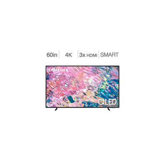 Best Buy Open box - samsung 60" qn60q60bafxzc - 4k uhd qled lcd tv with one year dc canada warranty offer