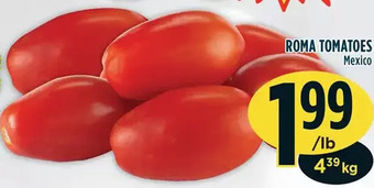 Marché Adonis Roma tomatoes offer