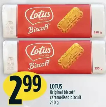 Marché Adonis Lotus original biscoff, caramelised biscuit offer