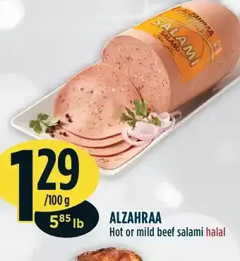 Marché Adonis Alzahraa hot or mild beef salami halal offer