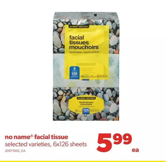 Real Canadian Superstore No name facial tissue offer