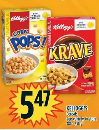 Marché Adonis Kellogg's cereals offer