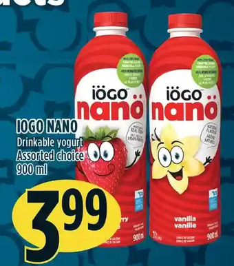 Marché Adonis Iogo nano drinkable yogurt offer