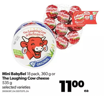 Real Canadian Superstore Mini babybel or the laughing cow cheese offer