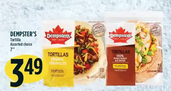 Marché Adonis Dempster's tortilla offer