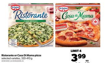Real Canadian Superstore Ristorante or casa di mama pizza offer
