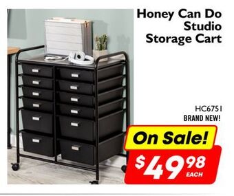 Factory Direct Honey can do studio storage cart offer