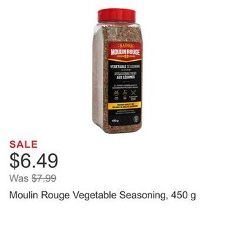 Costco Moulin rouge vegetable seasoning, 450 g offer