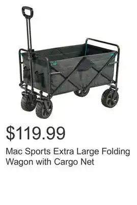Costco Mac sports extra large folding wagon with cargo net offer