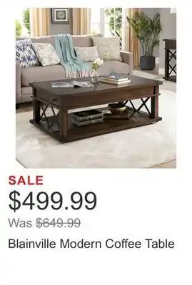 Costco Blainville modern coffee table offer