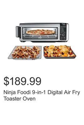 Costco Ninja foodi 9-in-1 digital air fry toaster oven offer