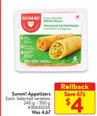 Walmart Summ! appetizers offer