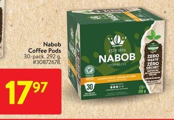 Walmart Nabob coffee pods offer