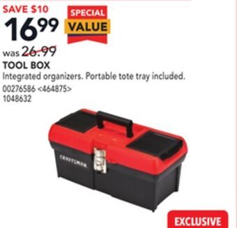 Lowe's Craftsman tool box offer