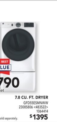 Lowe's Ge 7.8 cu. ft. dryer offer