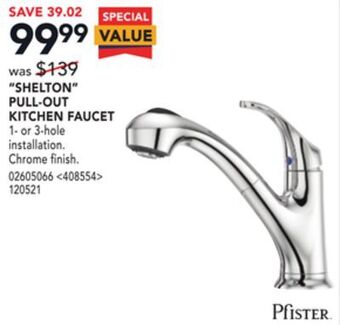Lowe's Pfister "shelton" pull-out kitchen faucet offer