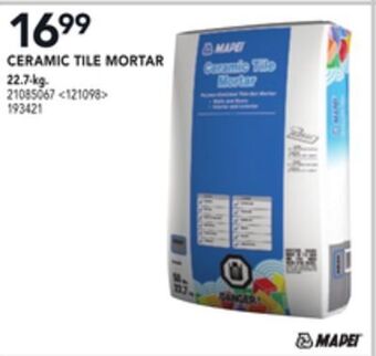 Lowe's Mapei ceramic tile mortar offer