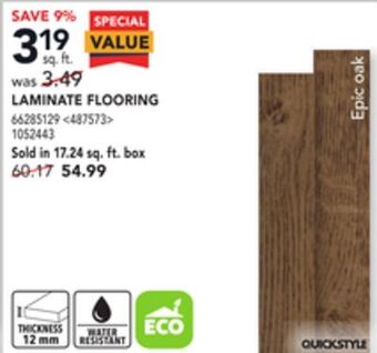 Lowe's Quickstyle laminate flooring offer