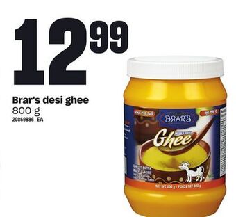 Loblaws Brar's desi ghee, 800 g offer
