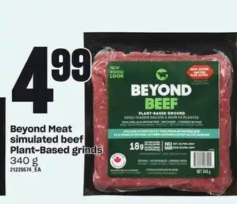 Loblaws Beyond meat simulated beef plant-based grinds, 340 g offer