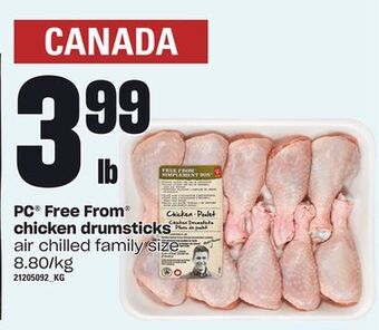 Loblaws Pc® free from® chicken drumsticks offer