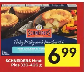 Foodland Schneiders meat pies 330-400 g offer
