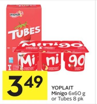 Foodland Yoplait minigo 6x60 g or tubes 8 pk offer