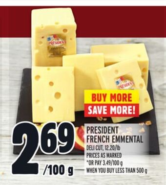 Metro President french emmental offer