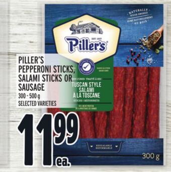 Metro Piller's pepperoni sticks, salami sticks or sausage offer