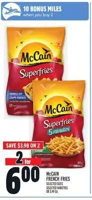 Metro Mccain french fries offer