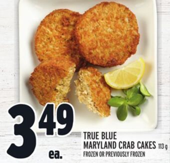 Metro True blue maryland crab cakes offer