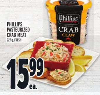 Phillips pasteurized crab meat