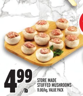 Metro Store made stuffed mushrooms offer