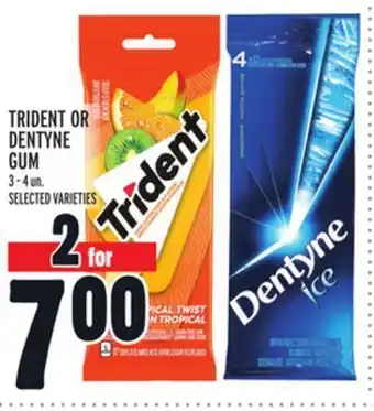 Metro Trident or dentyne gum offer