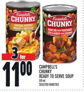 Metro Campbell's chunky ready to serve soup offer