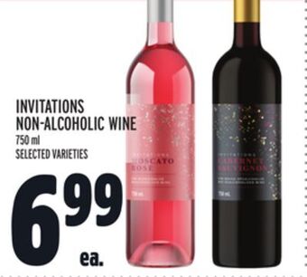Metro Invitations non-alcoholic wine offer