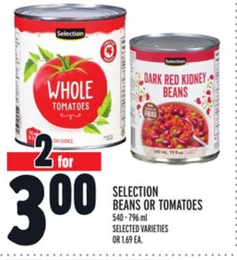 Metro Selection beans or tomatoes offer
