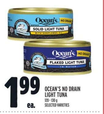 Metro Ocean's no drain light tuna offer