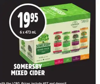 Metro Somersby mixed cider offer