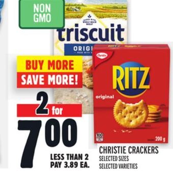 Metro Christie crackers offer