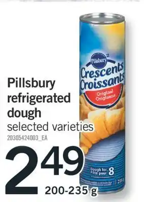Fortinos Pillsbury refrigerated dough, 200-235 g offer