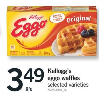 Fortinos Kellogg's eggo waffles, 8's offer