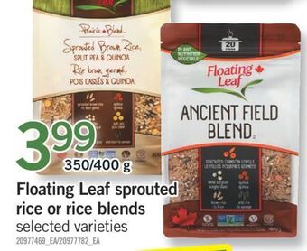 Fortinos Floating leaf sprouted rice or rice blends, 350/400 g offer