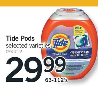 Fortinos Tide pods, 63-112's offer