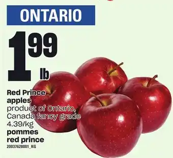 Independent Grocer Red prince apples offer