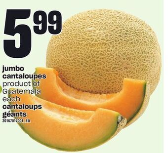 Independent Grocer Jumbo cantaloupes offer