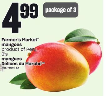 Independent Grocer Farmer's market™ mangoes, 3's offer