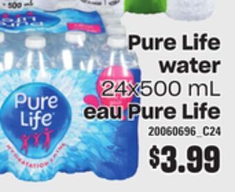 Independent Grocer Pure life water, 24x500 ml offer