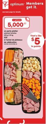 Independent Grocer Party platter, 696 g-1.15 kg offer