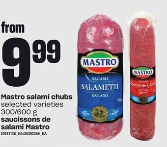 Independent Grocer Mastro salami chubs, 300/600 g offer